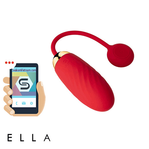 Svakom Ella trứng rung kết nối với ứng dụng điện thoại